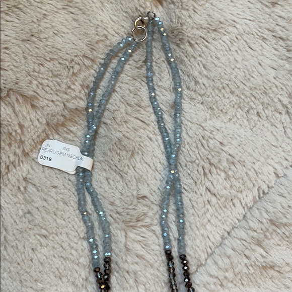 NWT Pearl and Gemstone Double Strand Beaded Necklace - Picture 4 of 7